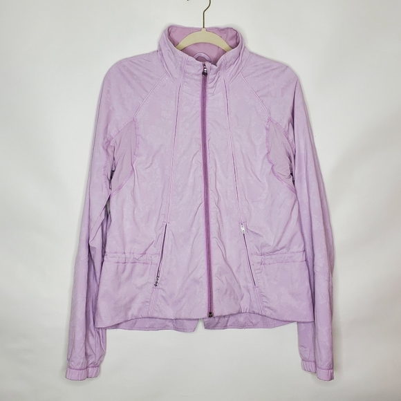 Lululemon Run Travel to Track Jacket Size 8 Lightweight Zip Up in Rose Quartz - Picture 13 of 14